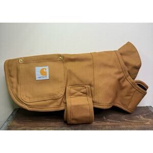 Dog Carhartt Duck Chore Coat / Quilted Insulated / Carhartt Brown / Size Small